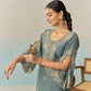 LAYA - Teal Blue Chanderi Suit Set