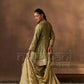 ITRA - Olive Green Tissue-Organza Anarkali Set