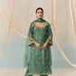 REYA - Emerald Green Chanderi Suit Set