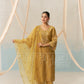 VERA - Mustard Gold Chanderi Suit Set