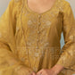 VERA - Mustard Gold Chanderi Suit Set
