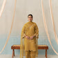 AYLA - Mustard Gold Chanderi Suit Set