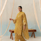 AYLA - Mustard Gold Chanderi Suit Set