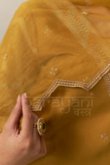 AYLA - Mustard Gold Chanderi Suit Set