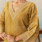 AYLA - Mustard Gold Chanderi Suit Set