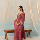 HUSNA - Burgundy Chanderi Suit Set