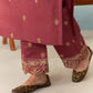 HUSNA - Burgundy Chanderi Suit Set