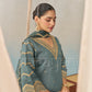 NURA - Teal Blue Chanderi Suit Set