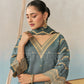 NURA - Teal Blue Chanderi Suit Set