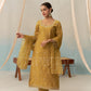 LIYA - Mustard Gold Chanderi Suit Set