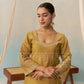 LIYA - Mustard Gold Chanderi Suit Set