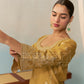 LIYA - Mustard Gold Chanderi Suit Set
