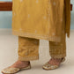 LIYA - Mustard Gold Chanderi Suit Set