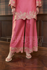 ROSÉ - Blush Pink Embroidered Co-ord Set