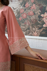 SORBET - Soft Pink embroidered co-ord set