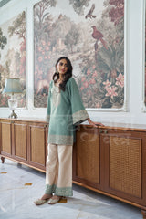 OASIS- Sage Green embroidered co-ord set