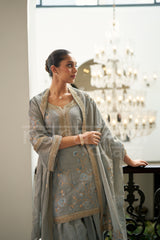 ALBELI - Sage Blue Farshi Salwar Suit Set
