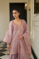 RANGRELI - Mauve Blush Farshi Salwar Suit Set