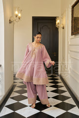 BAWARI - Mauve Blush Choga with Frashi Salwar Set
