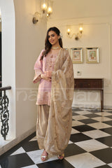 JHUMRI -Mauve Blush Farshi Salwar Suit Set