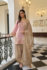 JHUMRI -Mauve Blush Farshi Salwar Suit Set