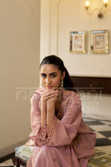RAQS - Mauve Blush A-line Anarkali Suit Set