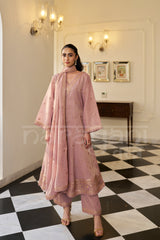 RAQS - Mauve Blush A-line Anarkali Suit Set