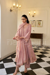 RAQS - Mauve Blush A-line Anarkali Suit Set