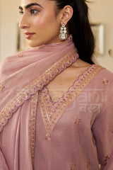 RAQS - Mauve Blush A-line Anarkali Suit Set