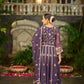 RIDDHI - Purple Organza Anarkali Set