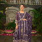 RIDDHI - Purple Organza Anarkali Set