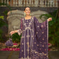 RIDDHI - Purple Organza Anarkali Set