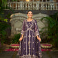 RIDDHI - Purple Organza Anarkali Set