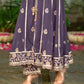 RIDDHI - Purple Organza Anarkali Set