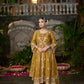 TIYA - Yellow Organza Anarkali Set
