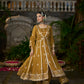 TIYA - Yellow Organza Anarkali Set