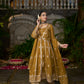 TIYA - Yellow Organza Anarkali Set