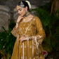 TIYA - Yellow Organza Anarkali Set