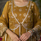 TIYA - Yellow Organza Anarkali Set