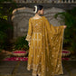 TIYA - Yellow Organza Anarkali Set