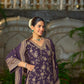 NAYAB - Purple Organza Farsi Salwar Set