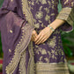 NAYAB - Purple Organza Farsi Salwar Set