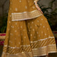 CHARVI - Yellow Organza Sharara Set
