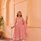 Dr. Gunjan Kunwar in Sitara - Pink Organza Anarkali Set.