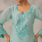 AYRA - Sea Green Chanderi Suit Set