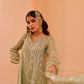 Chamak - Green Organza Anarkali Set.