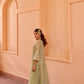 Chamak - Green Organza Anarkali Set.