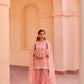 Ghazal - Pink Organza Sharara Set.