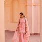 Ghazal - Pink Organza Sharara Set.