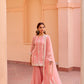 Ghazal - Pink Organza Sharara Set.